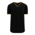 Athletic Knit Full Button Baseball Jersey with Braided Trim (BA5500)